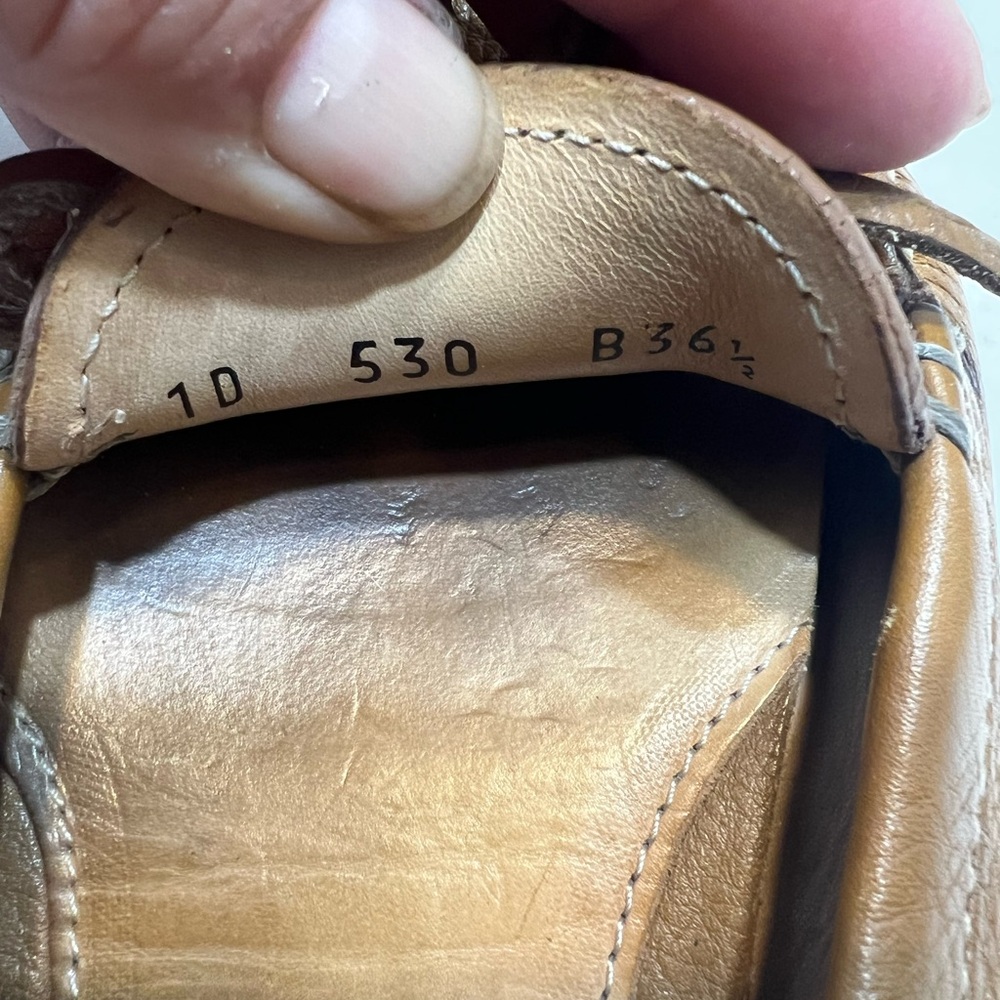 Prada Women's Brown Leather Loafers Size 6.5 - Picture 8 of 8